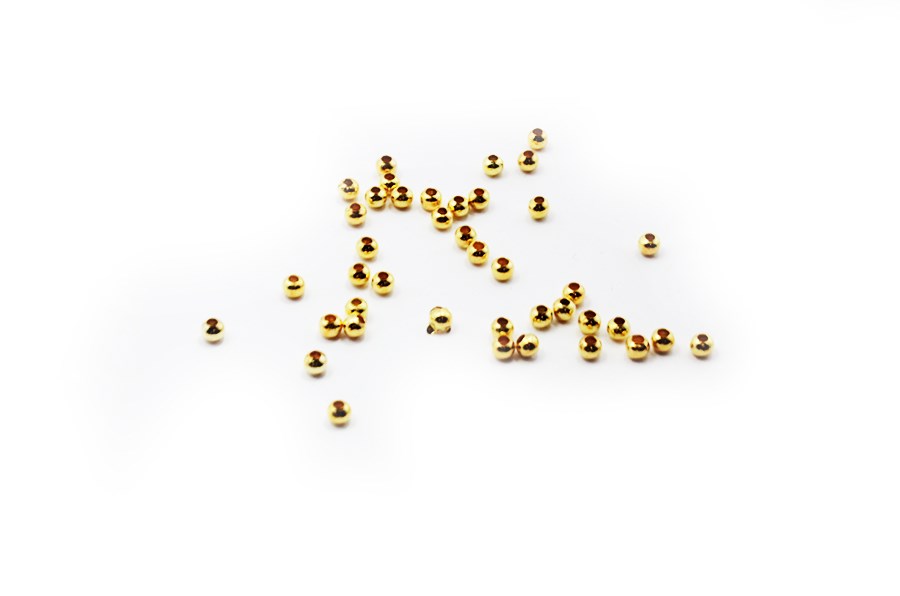 Altın Gold Metal Top Boncuk 4 mm 10 gr ( 100 Adet )
