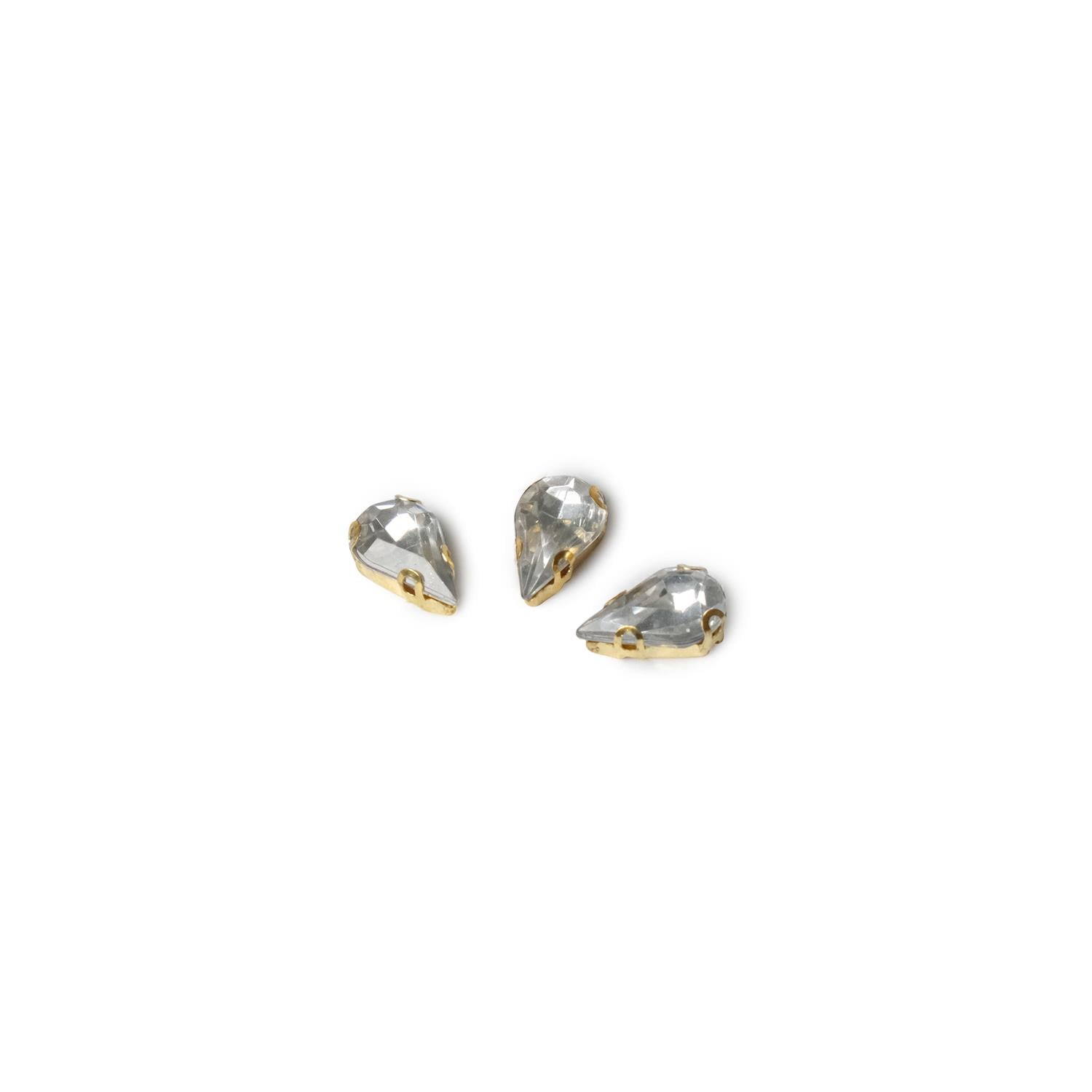 Altın Rengi Damla Dikme Taş 10 mm 10 gr