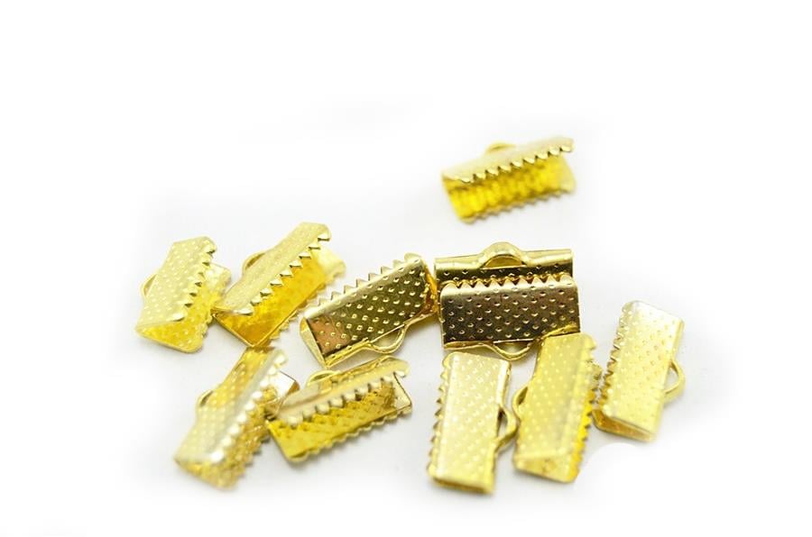 Altın Renkli Kurdela Kapama 16x5 mm 20 Adet