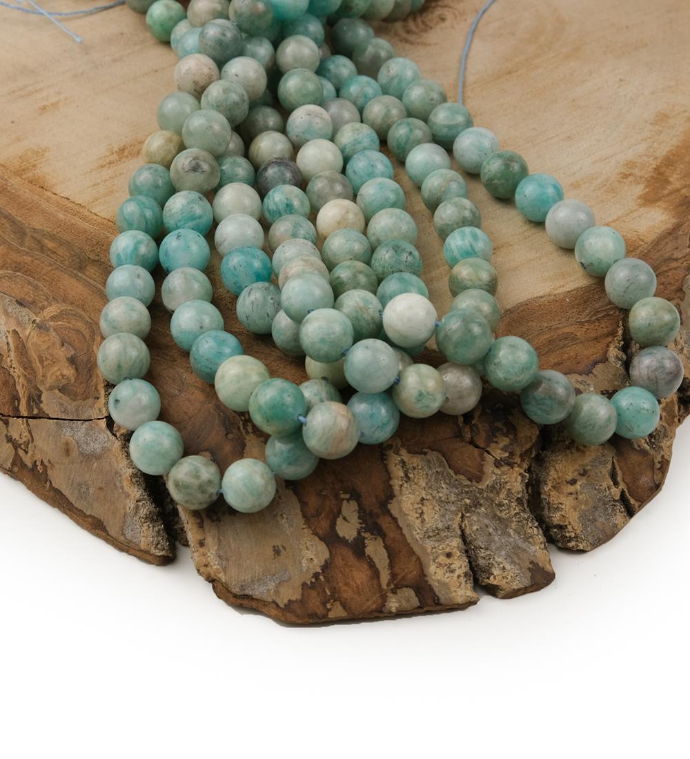 Amazonit Doğal Taş Boncuk 8 mm