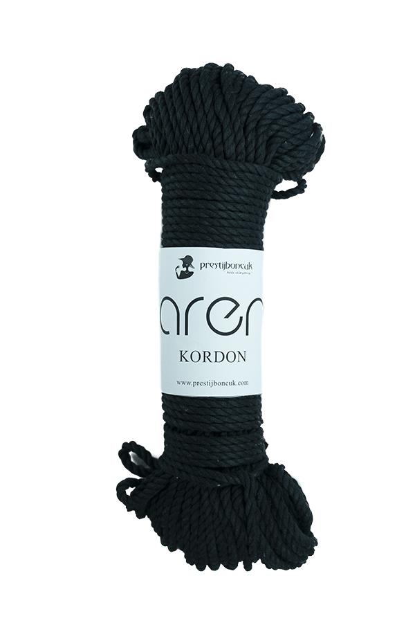 Aren Cotton Kordon İp Siyah