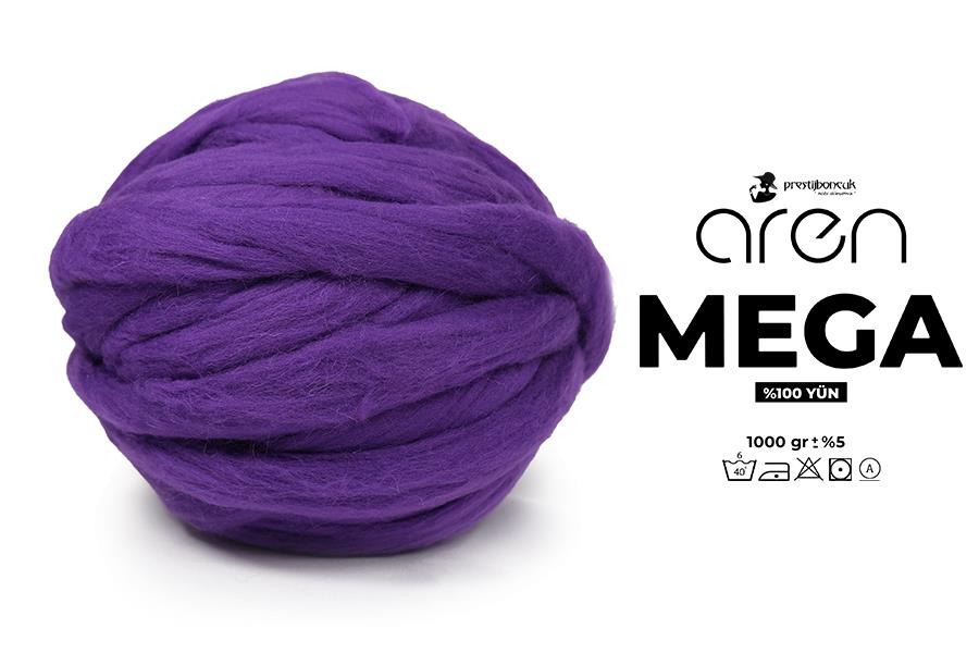 Aren Mega Dev Yün Mor 1000 Gr