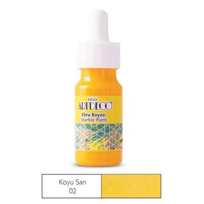 Artdeco Ebru Boyası 30 Ml No: 02 Koyu Sarı