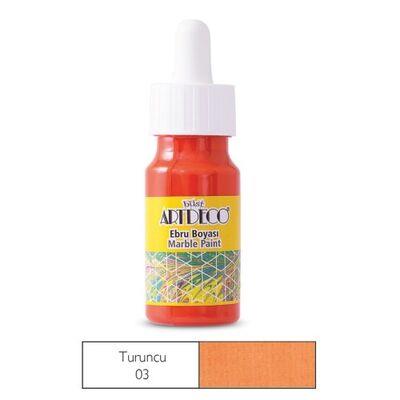 Artdeco Ebru Boyası 30 Ml No: 03 Turuncu