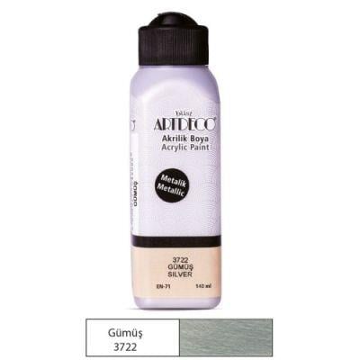 Artdeco Metalik Akrilik Boya 140ml Gümüş 3722