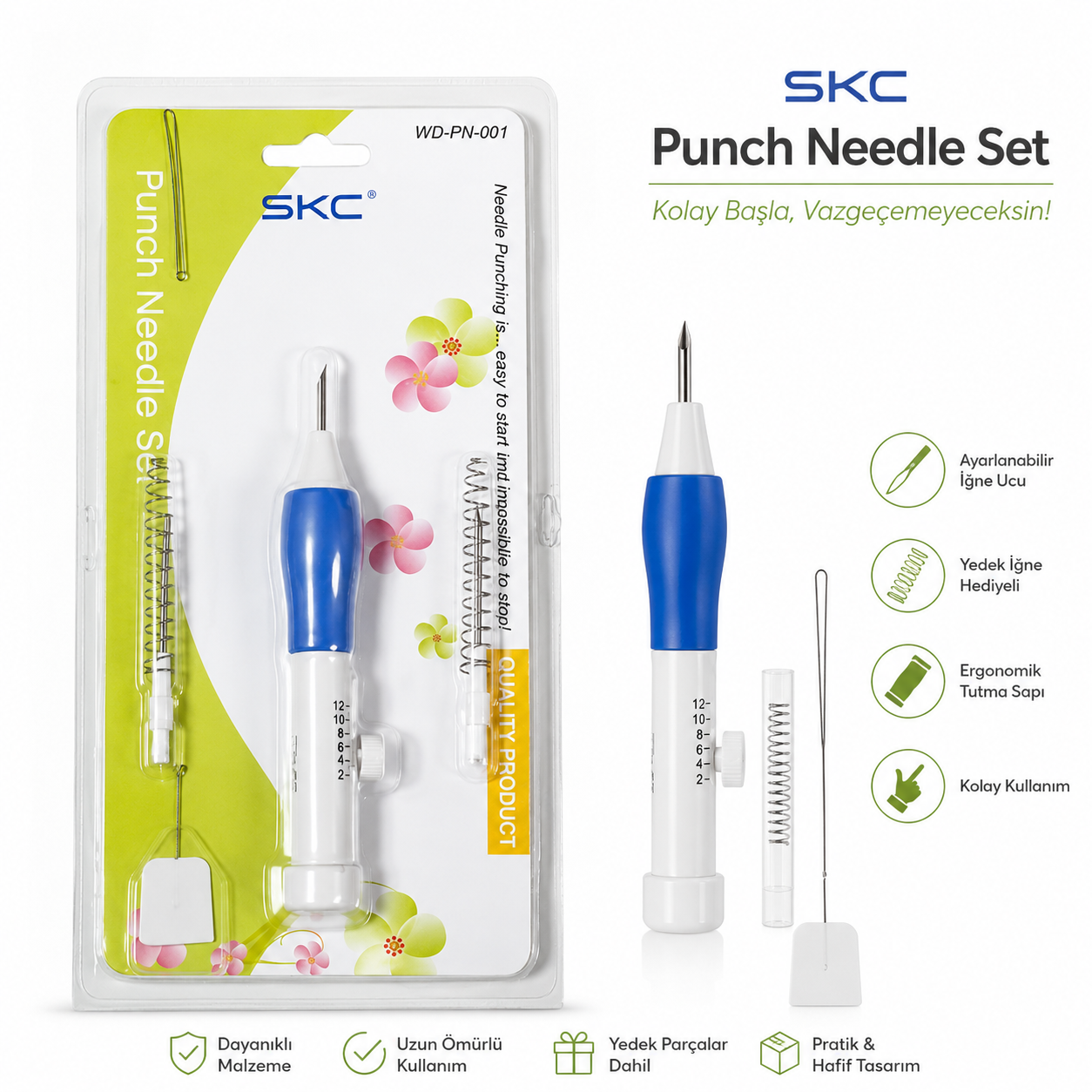 Ayarlamalı Skc Punch İğnesi Seti