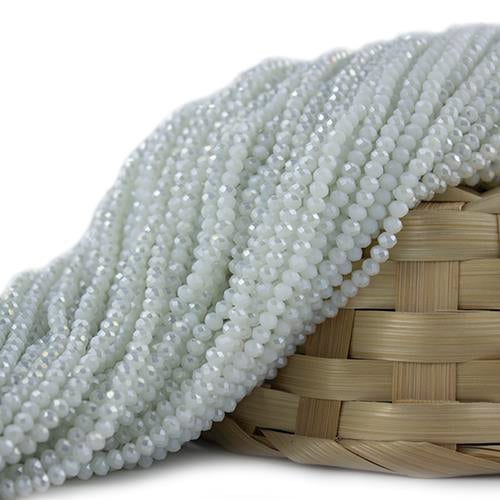 Beyaz Kristal Boncuk 4 mm 