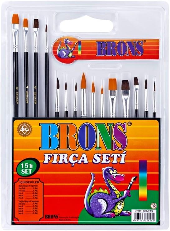 Brons Fırça Seti 15li