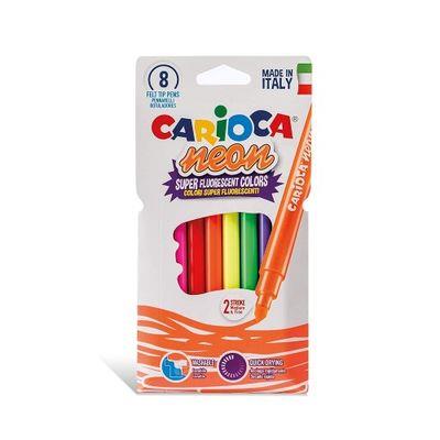 Carioca Neon Yıkanabilir Keçeli Boya Kalemi 8 Renk
