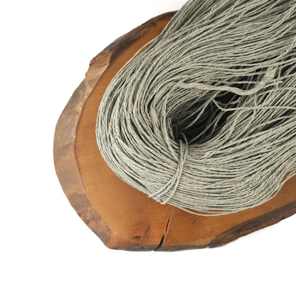 Çile Kağıt İp Çanta ve Hobi El Örgü İpi G51 Natural Yeşil