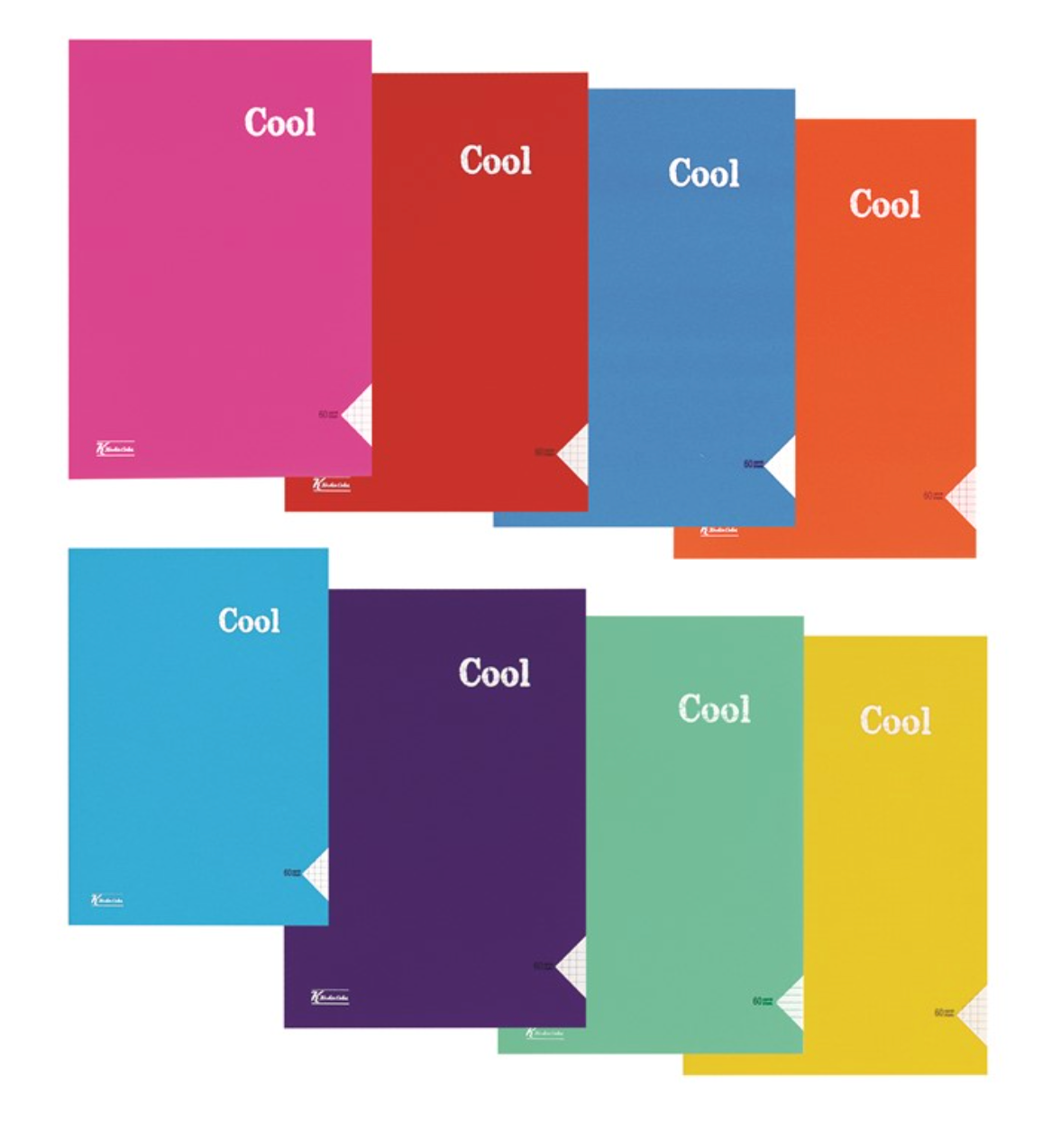 Cool Çizgili A4 80 Yaprak Plastik Kapak Dikişli Defter Keskin Color