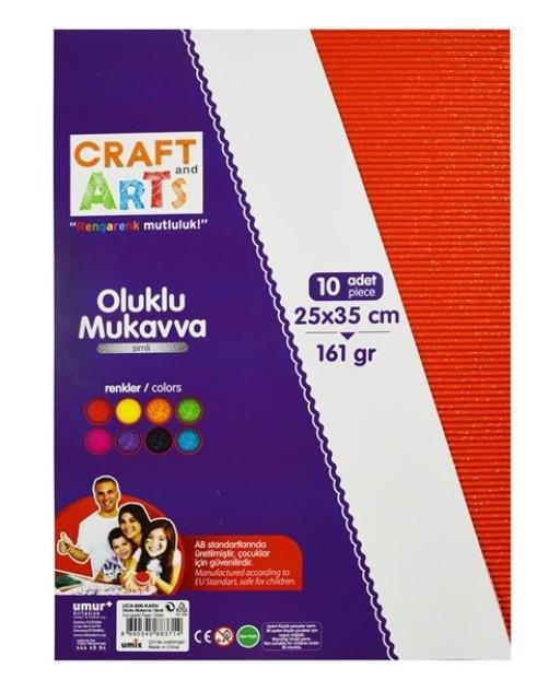 Craft And Arts Oluklu Mukavva 10lu Simli
