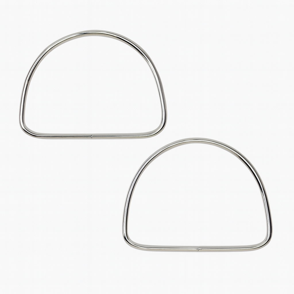 D Model Gümüş Renk Metal Çanta Sapı 13 cm