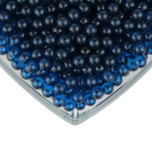 Deliksiz Kabak Boncuğu 8 mm 100 gr Petrol Mavi