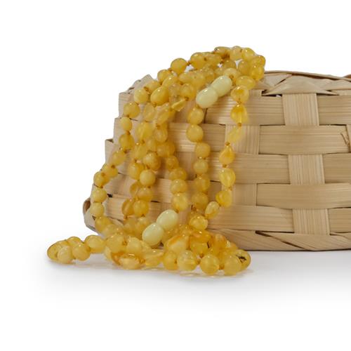 Diş Kehribar Kolye Bebe-02