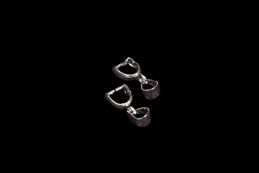 Doğaltaş Kolye Klipsi Gümüş Orta Boy