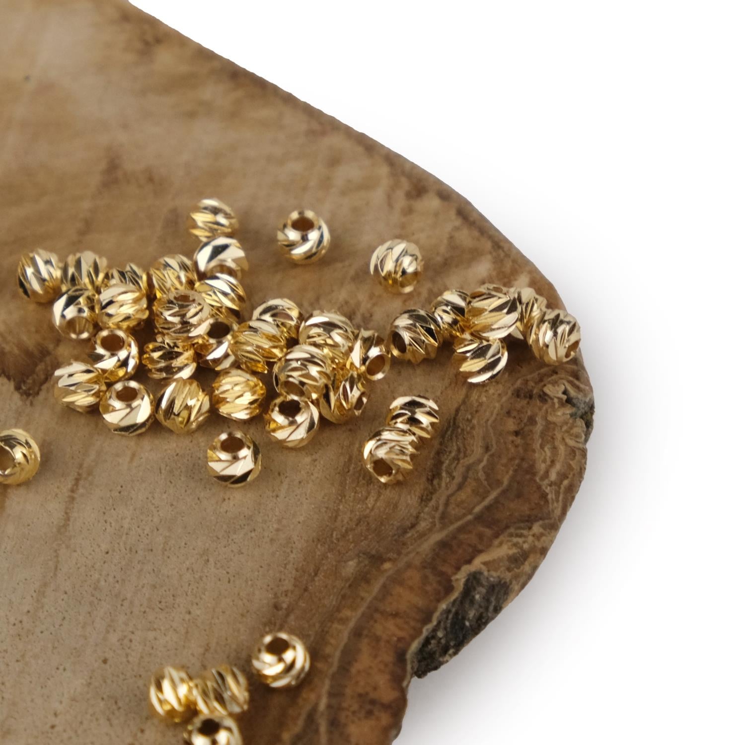 Doreca Metal Boncuk | 3 mm | 5 gr | Sarı