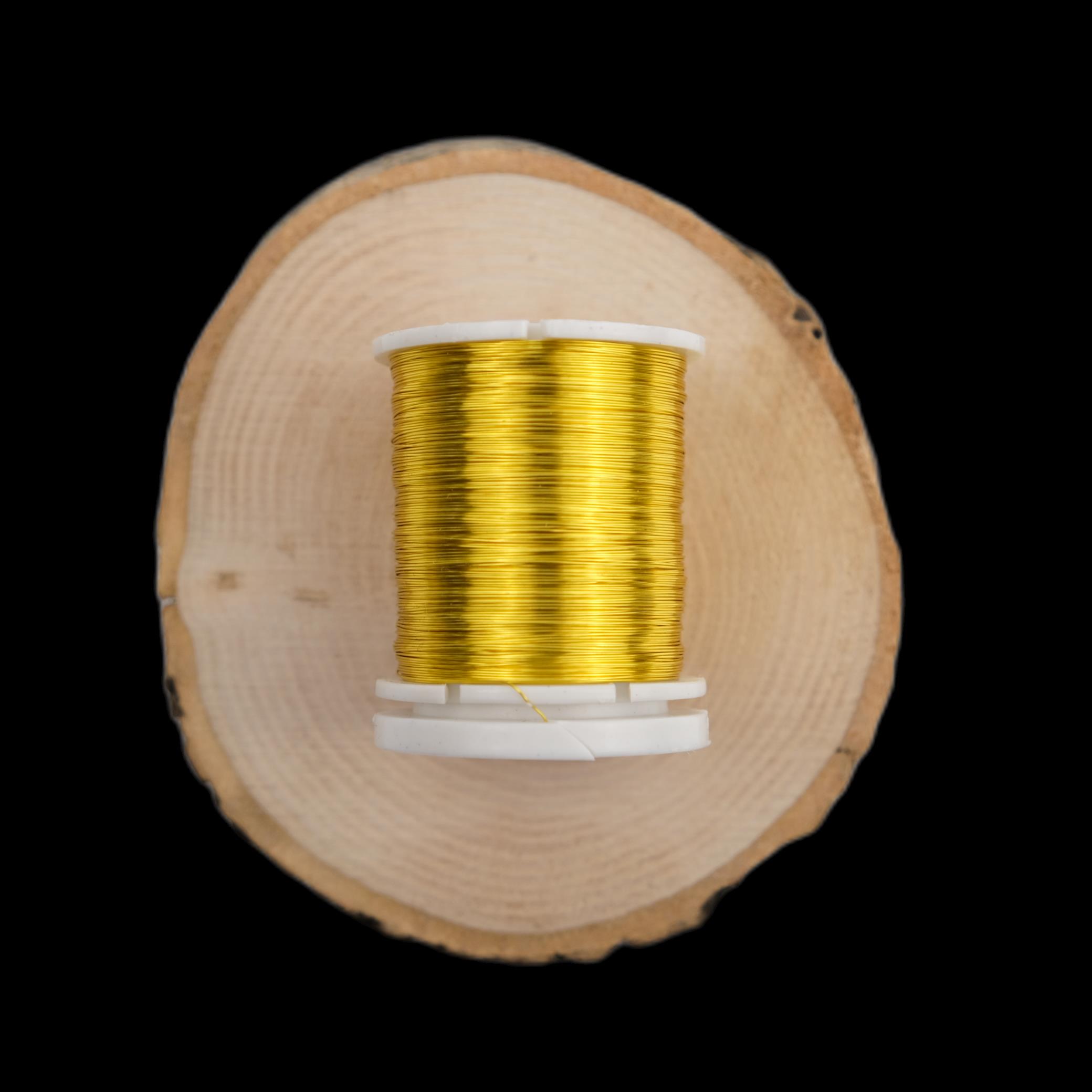 Emaye Kaplı Bakır Tel 0.30 mm Sarı Renk