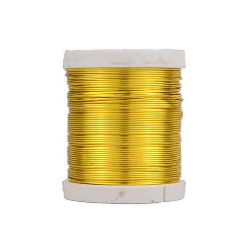 Emaye Kaplı Koyu Sarı Renk Bakır Tel -0.60