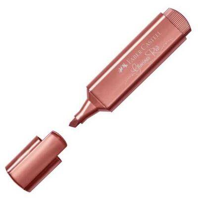 Faber Castell Fosforlu Kalem 46 Metalik Kırmızı