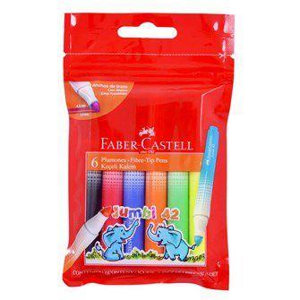 Faber Castell Jumbi 42 6 lı Keçeli Kalem