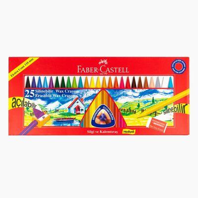 Faber Castell Pastel Boya Silinebilir Wax 25 Renk