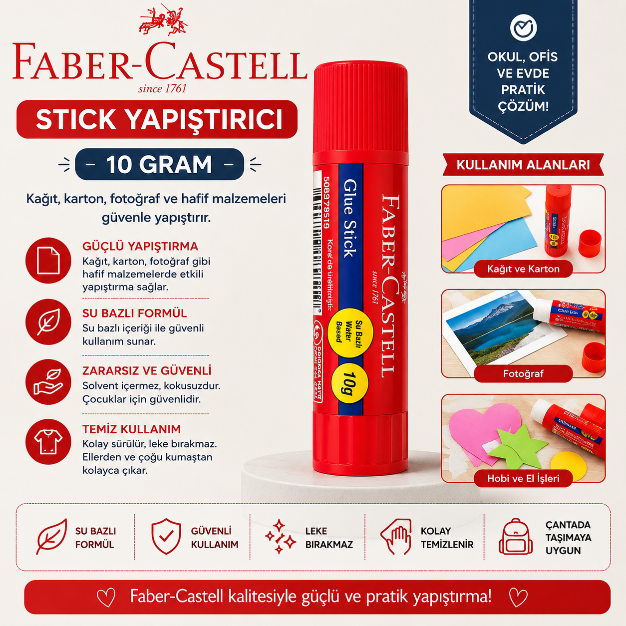 Faber Castell Stick Yapıştırıcı 10gr