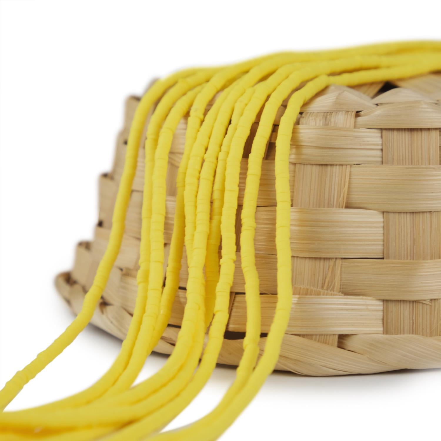 Fimo Boncuk Dizisi 3 mm | Sarı