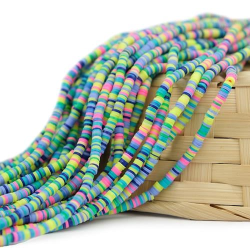 Fimo Boncuk Dizisi 4 mm Karışık Model-03