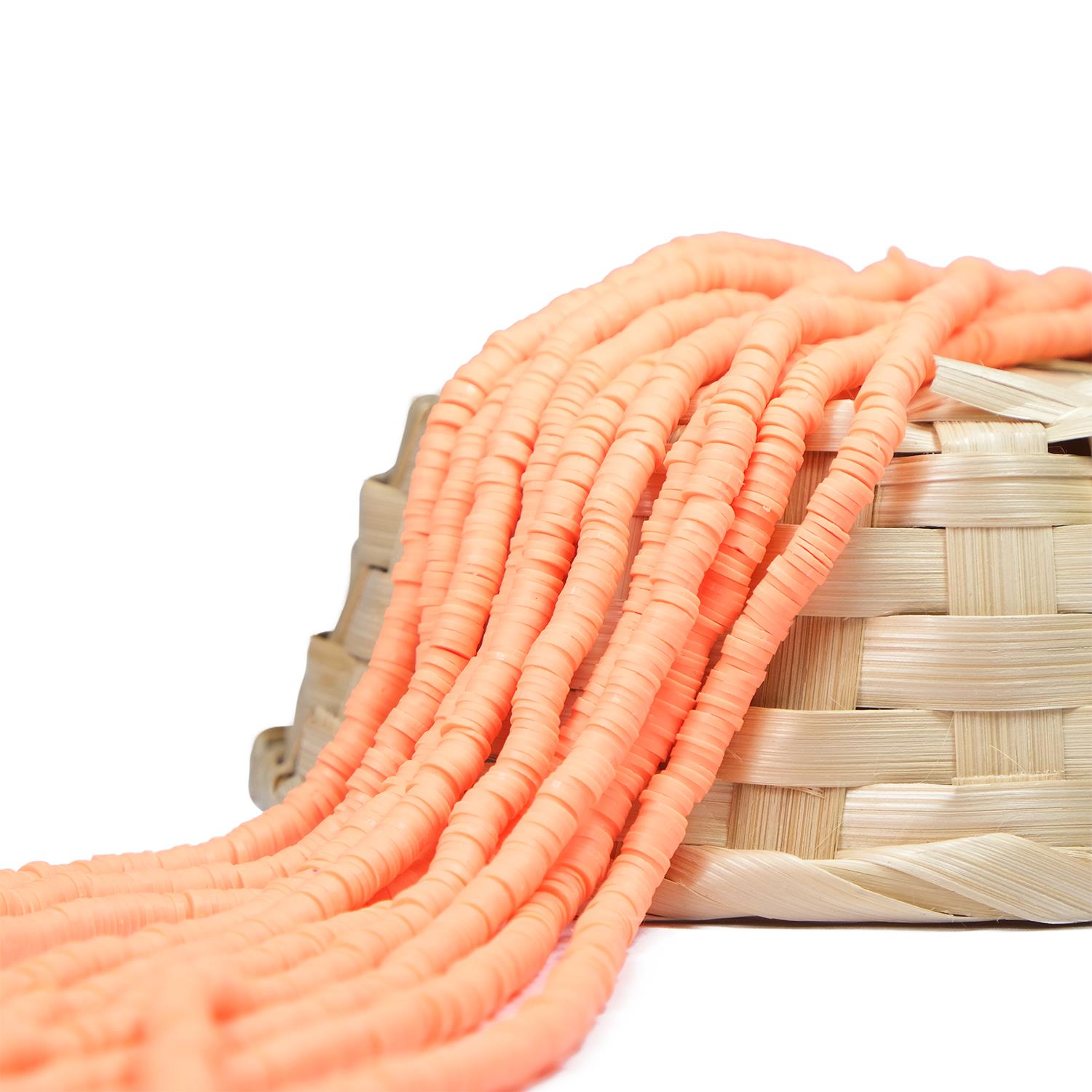 Fimo Boncuk Dizisi 6 mm | Turuncu