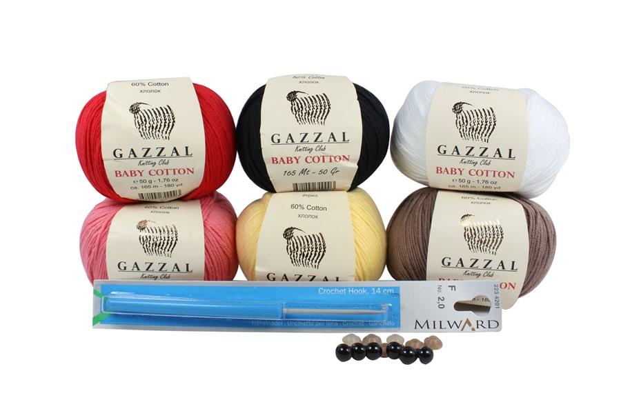 Gazzal Baby Cotton Amigurumi Yapım Seti