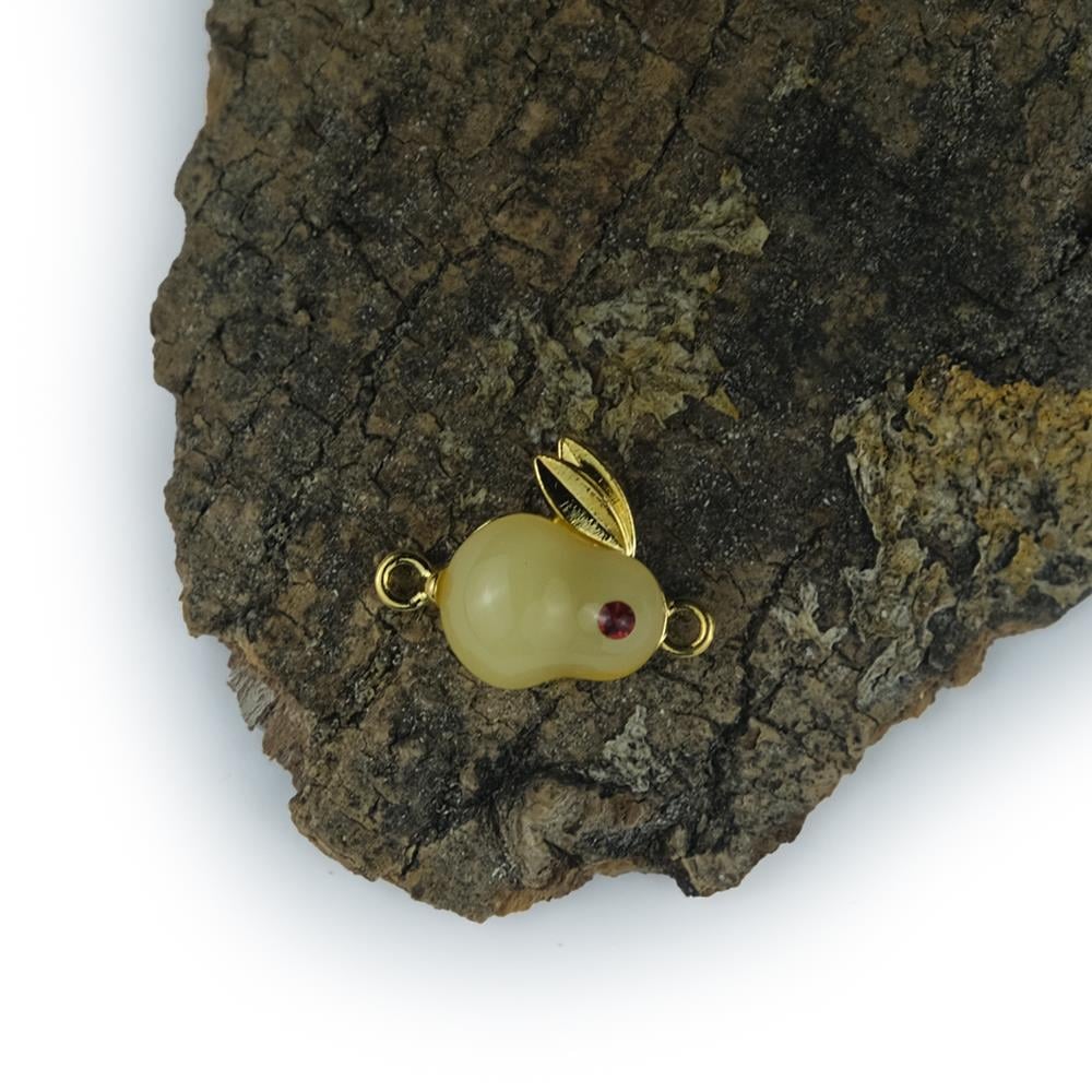 Gold Metal Detaylı Krem  Bileklik Aparatı