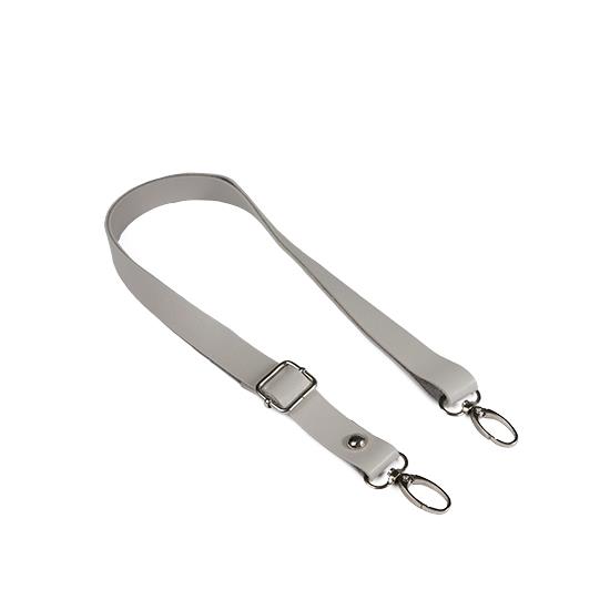 Gri Ayarlanabilir Deri  Çanta Sapı