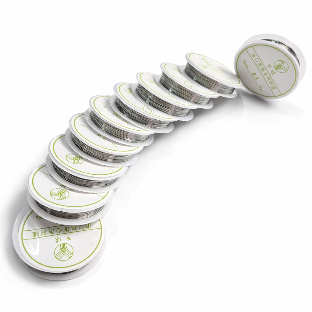 Gümüş Renk Bakır Filografi ve Takı Teli 0.30 mm 15 Metre