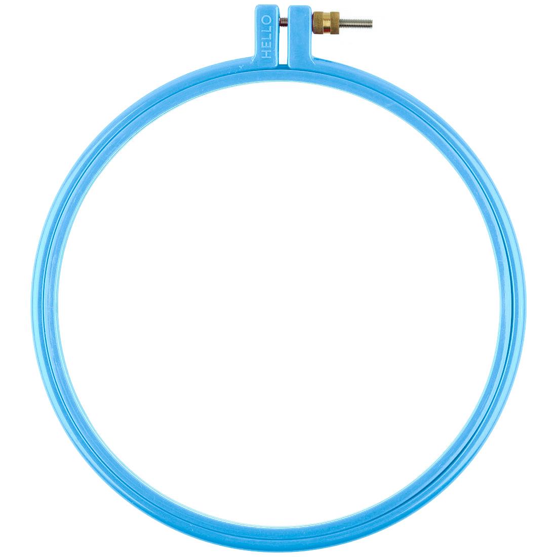 Hello Vidalı Plastik Kasnak Nakış Kasnağı 24 cm Mavi