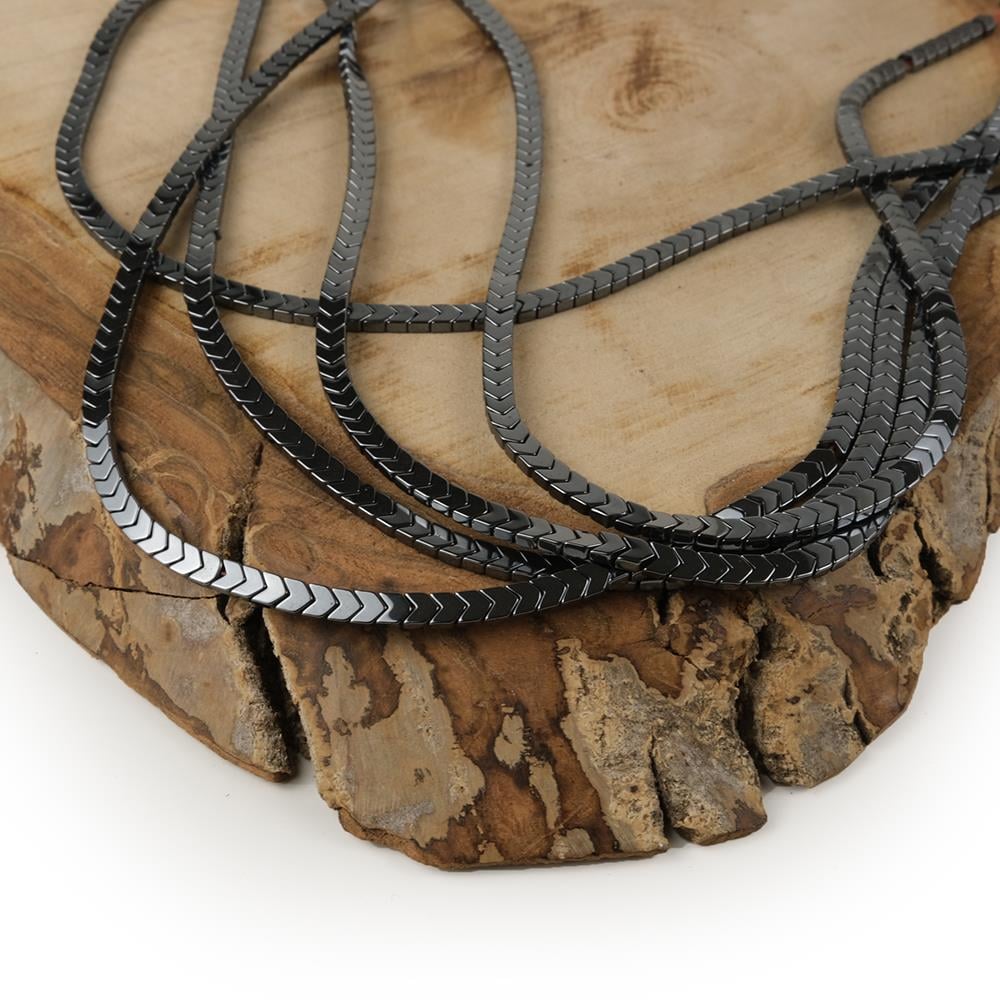 Hematit Taşı Doğal Taş Dizisi Ok Figürü 4x2 mm