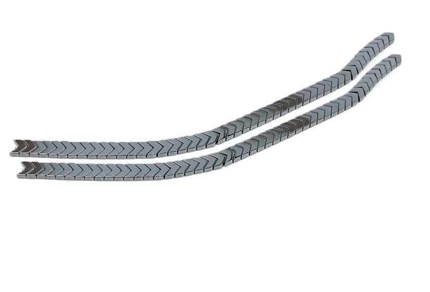 Hematit Taşı Ok Desenli Doğal Taş Dizisi 8 mm Model-05