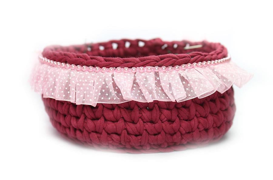 İncili Puanlı Plise Pembe KP-25373