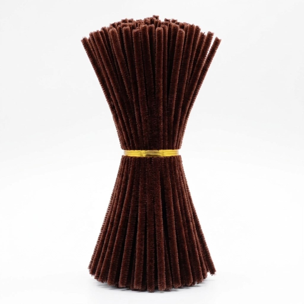 Kahverengi Şönil - Tüylü Şönil Tel 30 cm (100 Adet)