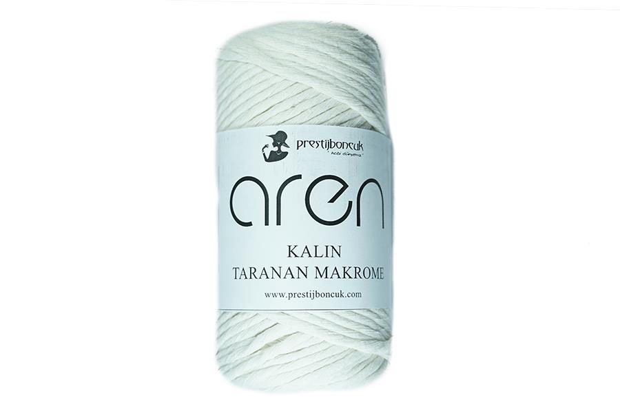 Kalın Taranan Krem Makrome İpi