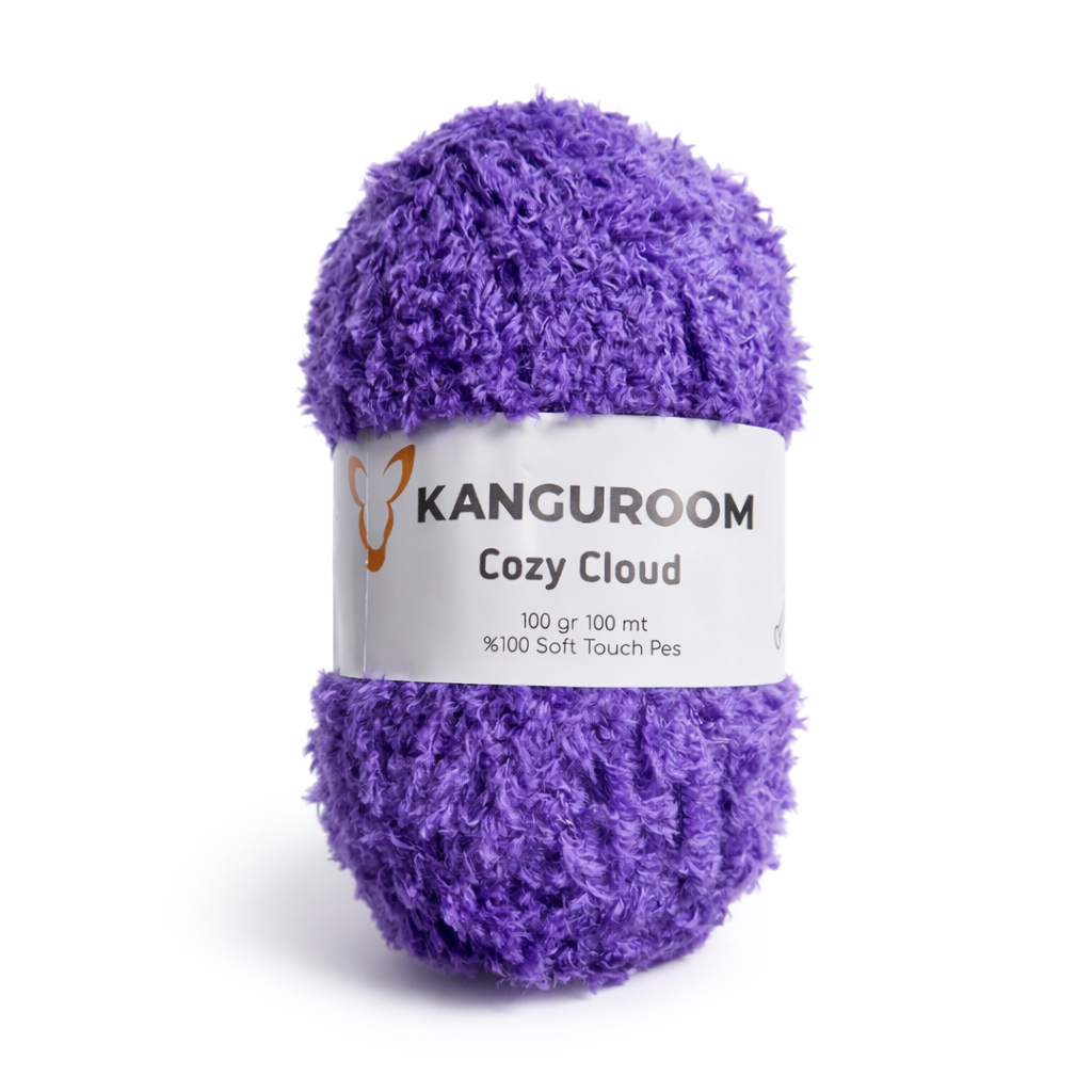 Kanguroom Cozy Cloud Peluş El Örgü İpi Lavanta CC04