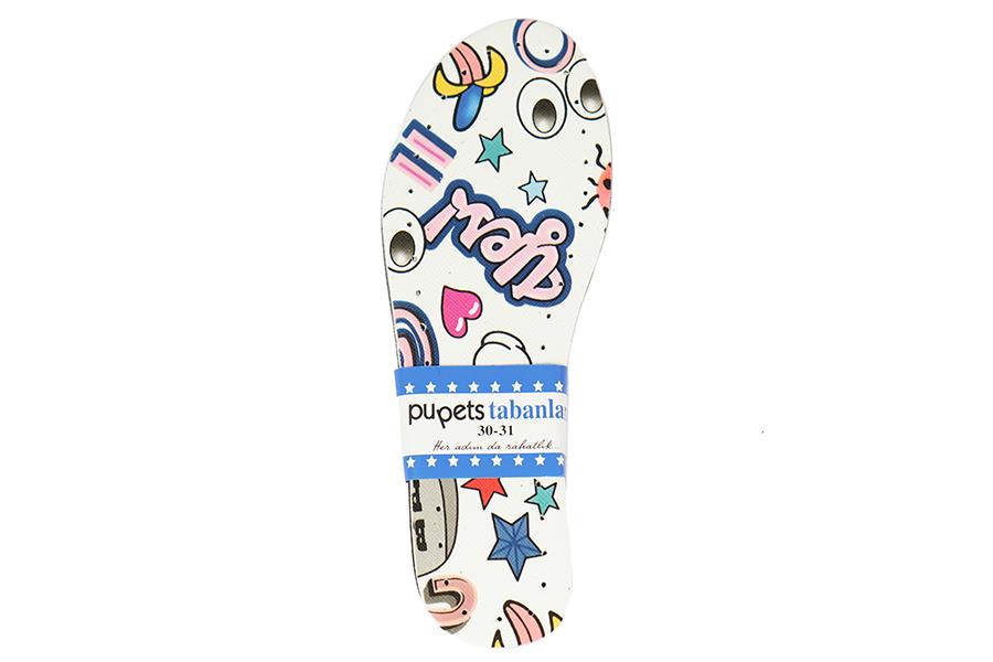 Karışık Desenli Çocuk & Bebek Taban 30-31