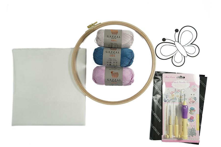 Kelebek Şablonu Punch Seti