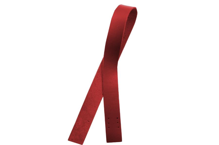 Kırmızı Deri Çanta Sapı  Çift