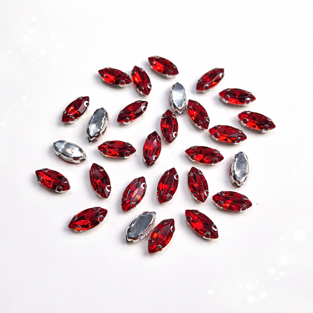 Kırmızı Mekik Model Dikme Taş 7 × 15 mm – 100 Adet