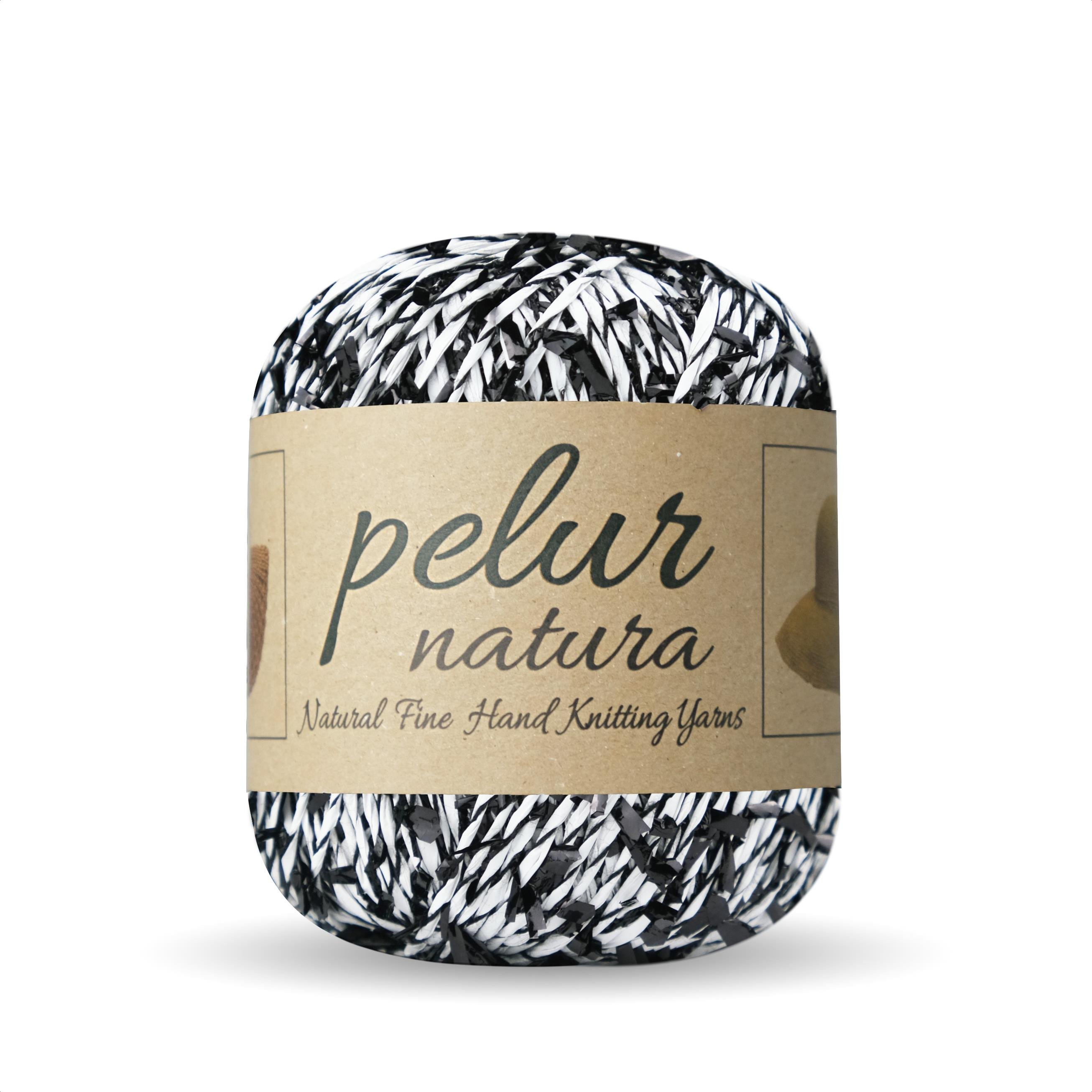 Konfeti Kağıt İp Beyaz Siyah