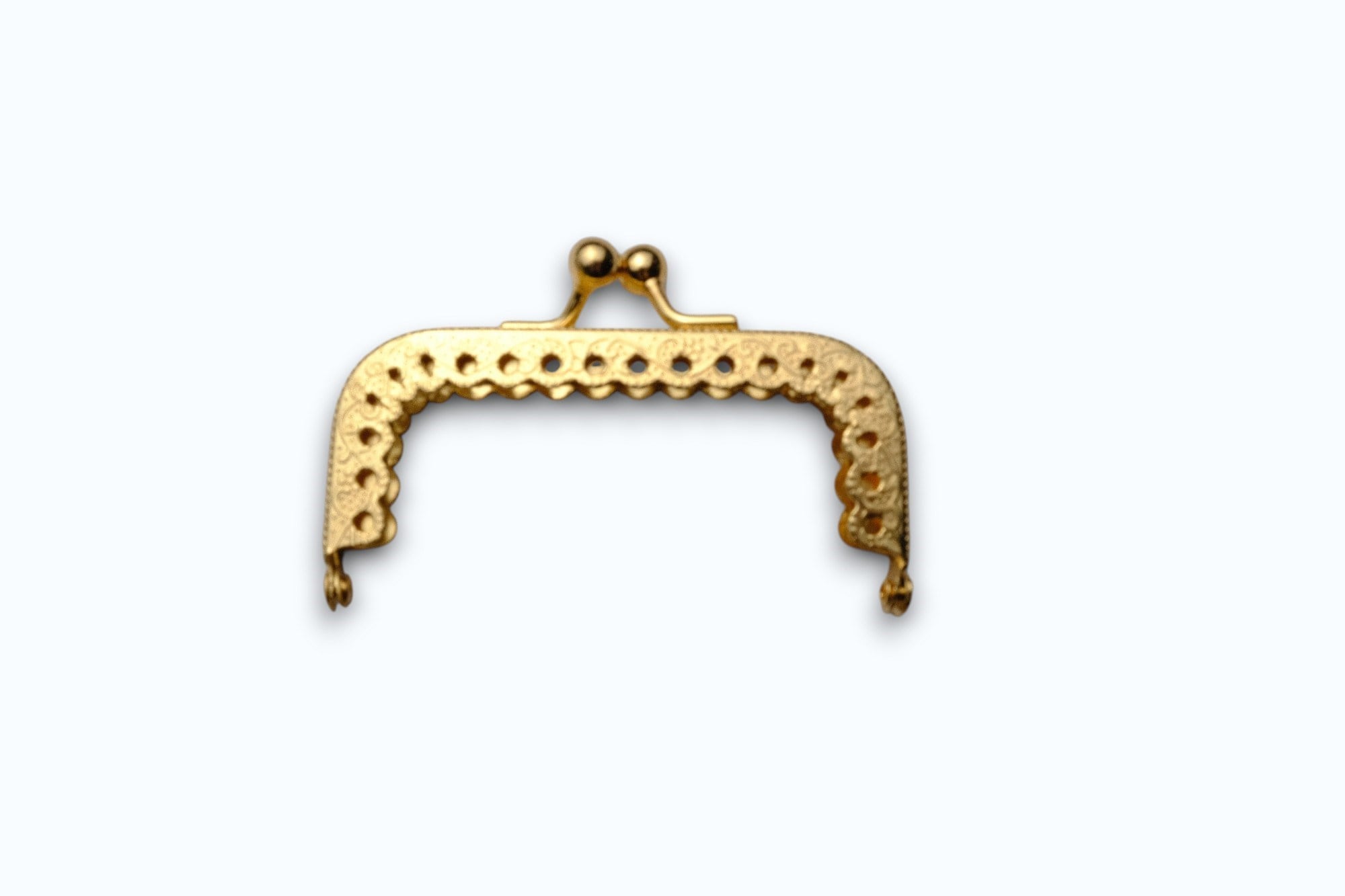 Köşeli Gold Renk Çanta ve Cüzdan Klipsi Mini Boy 6 cm