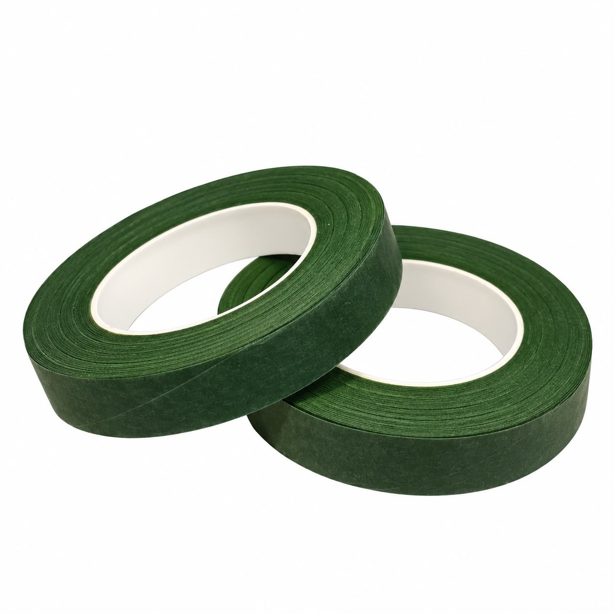 Koyu Yeşil Çiçekçi Bandı 1 cm x 25 Metre (Grampon / Çiçek Teli Sarma Bantı)