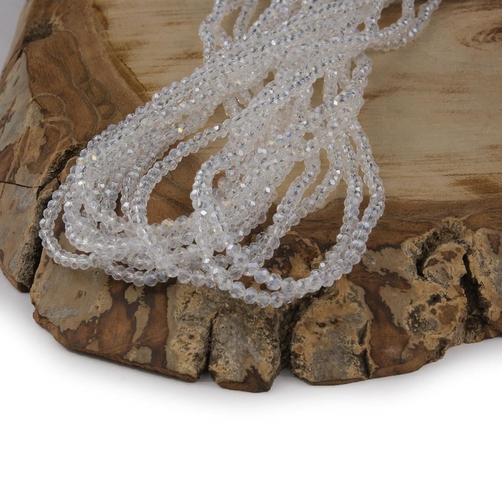 Kristal Boncuk 2 mm Beyaz A029