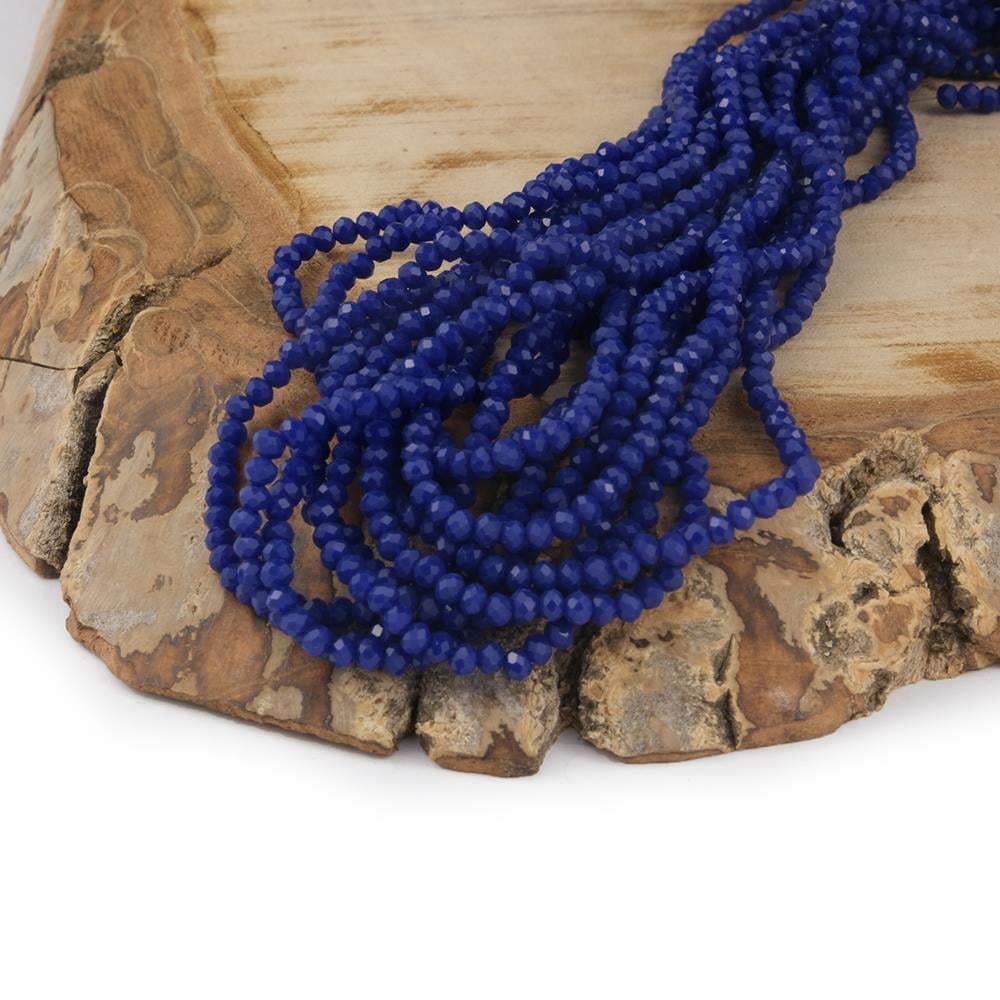 Kristal Boncuk 2 mm Lacivert A124